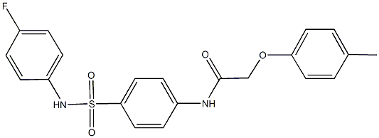 N-{4-[(4-fluoroanilino)sulfonyl]phenyl}-2-(4-methylphenoxy)acetamide Struktur