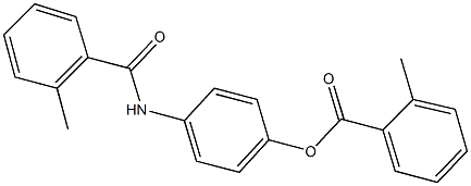 4-[(2-methylbenzoyl)amino]phenyl 2-methylbenzoate Struktur