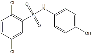 2,5-dichloro-N-(4-hydroxyphenyl)benzenesulfonamide Struktur