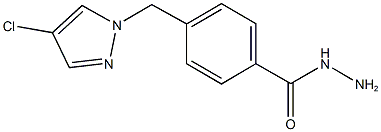 4-[(4-chloro-1H-pyrazol-1-yl)methyl]benzohydrazide Struktur