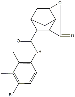 N-(4-bromo-2,3-dimethylphenyl)-5-oxo-4-oxatricyclo[4.2.1.0~3,7~]nonane-9-carboxamide Struktur