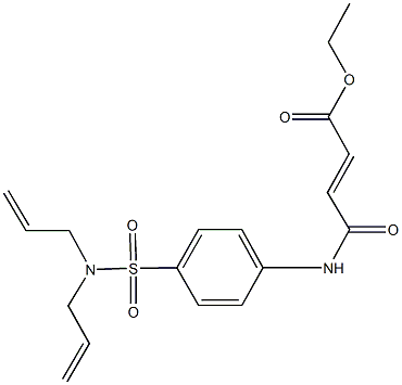 ethyl 4-{4-[(diallylamino)sulfonyl]anilino}-4-oxo-2-butenoate Struktur