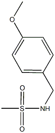 N-(4-methoxybenzyl)methanesulfonamide Struktur