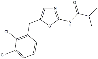 N-[5-(2,3-dichlorobenzyl)-1,3-thiazol-2-yl]-2-methylpropanamide Struktur