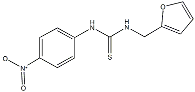 N-(2-furylmethyl)-N'-{4-nitrophenyl}thiourea Struktur