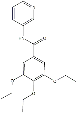 3,4,5-triethoxy-N-(3-pyridinyl)benzamide Struktur