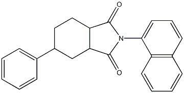 2-(1-naphthyl)-5-phenylhexahydro-1H-isoindole-1,3(2H)-dione Struktur