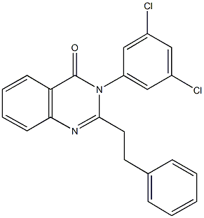 3-(3,5-dichlorophenyl)-2-(2-phenylethyl)-4(3H)-quinazolinone Struktur