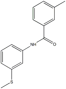 3-methyl-N-[3-(methylsulfanyl)phenyl]benzamide Struktur