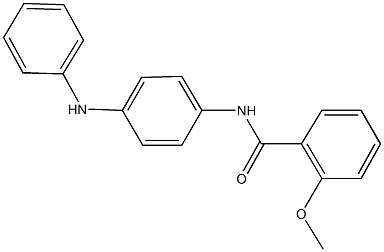 N-(4-anilinophenyl)-2-methoxybenzamide Struktur