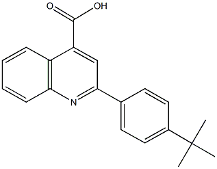 2-(4-tert-butylphenyl)-4-quinolinecarboxylic acid Struktur