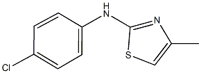 N-(4-chlorophenyl)-N-(4-methyl-1,3-thiazol-2-yl)amine Struktur