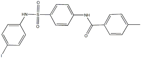 N-{4-[(4-iodoanilino)sulfonyl]phenyl}-4-methylbenzamide Struktur