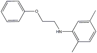 2,5-dimethyl-N-(2-phenoxyethyl)aniline Struktur