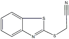 (1,3-benzothiazol-2-ylsulfanyl)acetonitrile Struktur