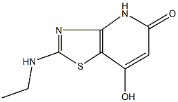 2-(ethylamino)-7-hydroxy[1,3]thiazolo[4,5-b]pyridin-5(4H)-one Struktur