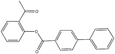 2-acetylphenyl [1,1'-biphenyl]-4-carboxylate Struktur