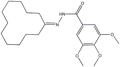 N'-cyclododecylidene-3,4,5-trimethoxybenzohydrazide Struktur