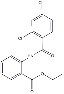 ethyl 2-[(2,4-dichlorobenzoyl)amino]benzoate Struktur