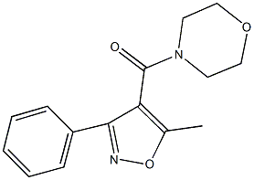 4-[(5-methyl-3-phenyl-4-isoxazolyl)carbonyl]morpholine Struktur