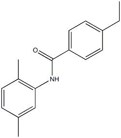 N-(2,5-dimethylphenyl)-4-ethylbenzamide Struktur