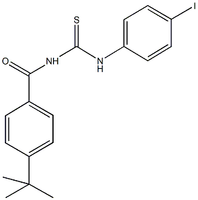 N-(4-tert-butylbenzoyl)-N'-(4-iodophenyl)thiourea Struktur