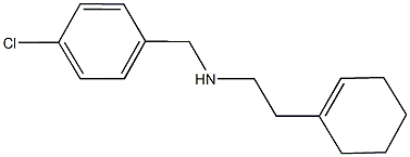 N-(4-chlorobenzyl)-N-[2-(1-cyclohexen-1-yl)ethyl]amine Struktur