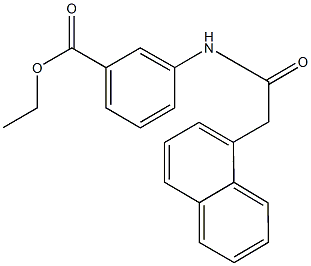 ethyl3-[(1-naphthylacetyl)amino]benzoate Struktur