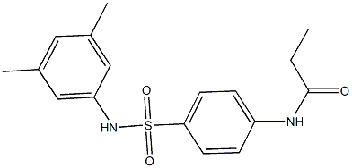 N-{4-[(3,5-dimethylanilino)sulfonyl]phenyl}propanamide Struktur