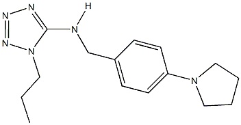 N-(1-propyl-1H-tetraazol-5-yl)-N-[4-(1-pyrrolidinyl)benzyl]amine Struktur