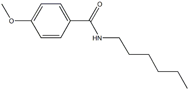 N-hexyl-4-(methyloxy)benzamide Struktur