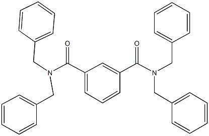 N~1~,N~1~,N~3~,N~3~-tetrabenzylisophthalamide Struktur