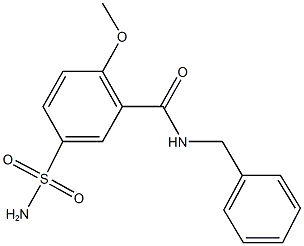 5-(aminosulfonyl)-N-benzyl-2-methoxybenzamide Struktur