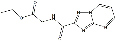 ethyl [([1,2,4]triazolo[1,5-a]pyrimidin-2-ylcarbonyl)amino]acetate Struktur