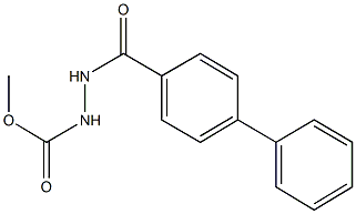 methyl 2-([1,1'-biphenyl]-4-ylcarbonyl)hydrazinecarboxylate Struktur