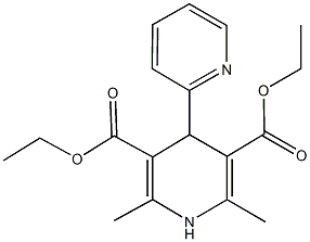 diethyl 2,6-dimethyl-1,4-dihydro-2',4-bipyridine-3,5-dicarboxylate Struktur