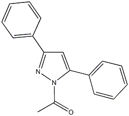 1-acetyl-3,5-diphenyl-1H-pyrazole Struktur