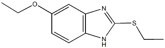 5-ethoxy-2-(ethylsulfanyl)-1H-benzimidazole Struktur