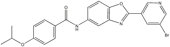 N-[2-(5-bromo-3-pyridinyl)-1,3-benzoxazol-5-yl]-4-isopropoxybenzamide Struktur