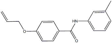 4-(allyloxy)-N-(3-methylphenyl)benzamide Struktur