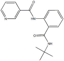 N-{2-[(tert-butylamino)carbonyl]phenyl}nicotinamide Struktur