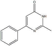 2-methyl-6-phenyl-4(3H)-pyrimidinone Struktur