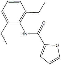 N-(2,6-diethylphenyl)-2-furamide Struktur