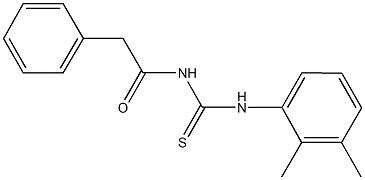 N-(2,3-dimethylphenyl)-N'-(phenylacetyl)thiourea Struktur