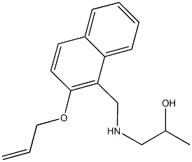 1-({[2-(allyloxy)-1-naphthyl]methyl}amino)-2-propanol Struktur