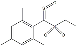 ethyl mesityl(sulfinyl)methyl sulfone Struktur