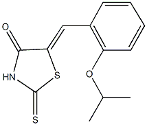 5-(2-isopropoxybenzylidene)-2-thioxo-1,3-thiazolidin-4-one Struktur