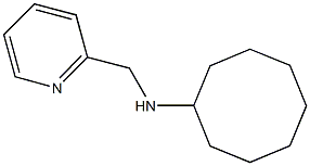 N-cyclooctyl-N-(2-pyridinylmethyl)amine Struktur