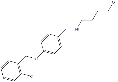 4-({4-[(2-chlorobenzyl)oxy]benzyl}amino)-1-butanol Struktur