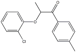 2-(2-chlorophenoxy)-1-(4-methylphenyl)-1-propanone Struktur